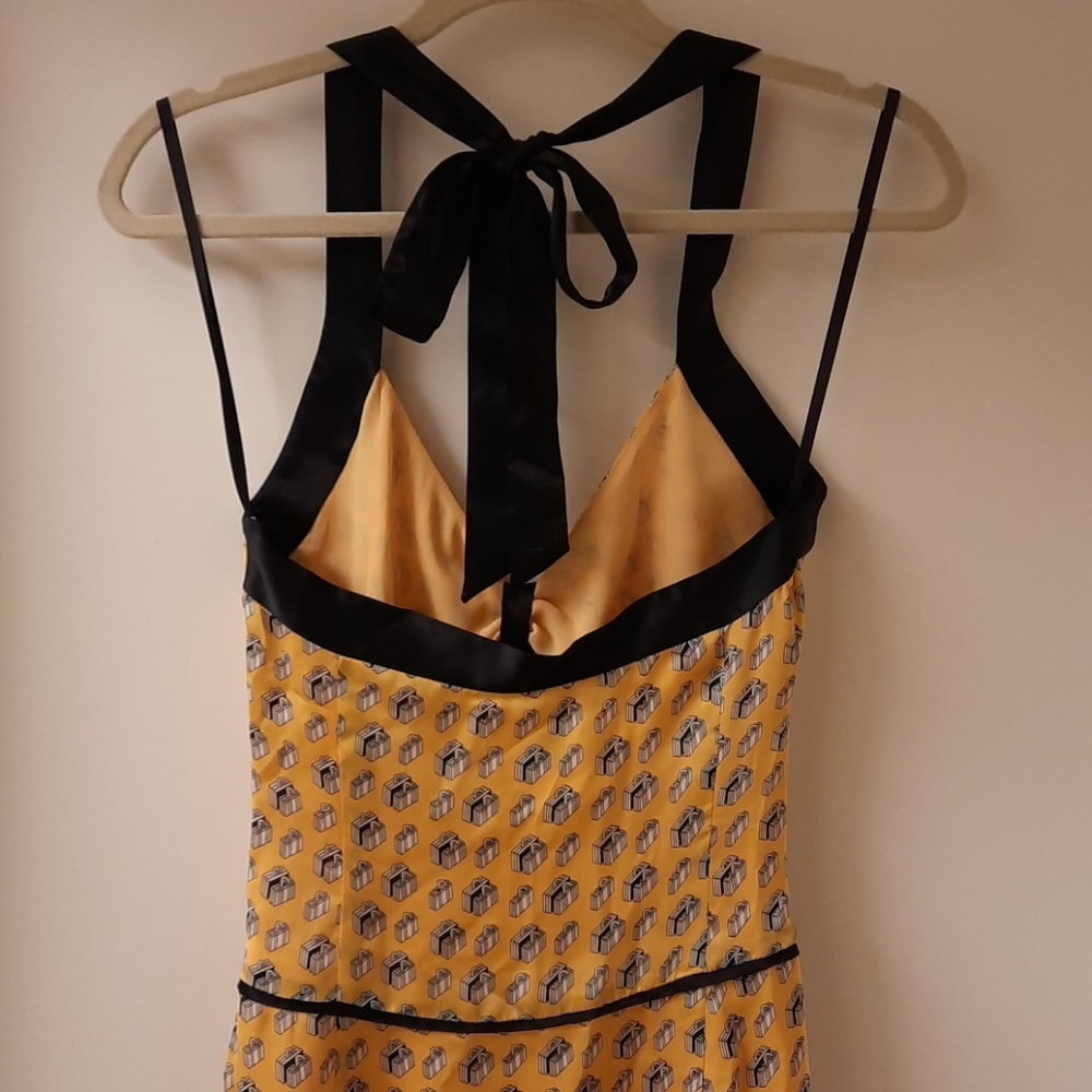 Milly of New York Vintage Luggage Halter Dress - Picture 9 of 15